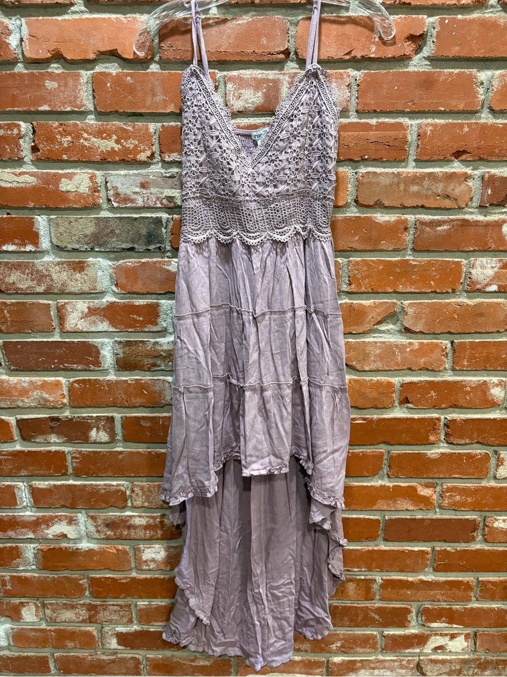 Rue21 Lavender Crochet Bodice High-Low Dress